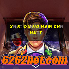 xổ số quảng nam chủ nhật