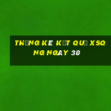 THỐNG KÊ KẾT QUẢ XSQNG ngày 30