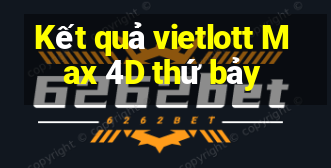 Kết quả vietlott Max 4D thứ bảy