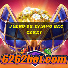 juego de casino baccarat