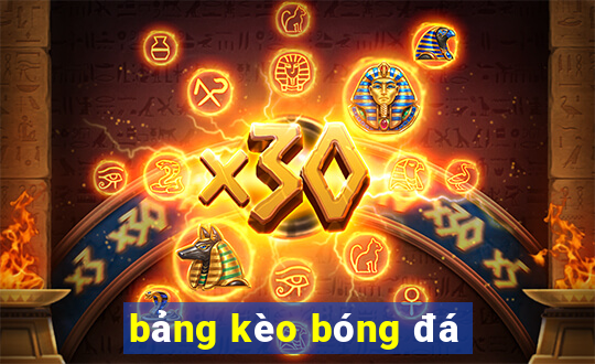 bảng kèo bóng đá