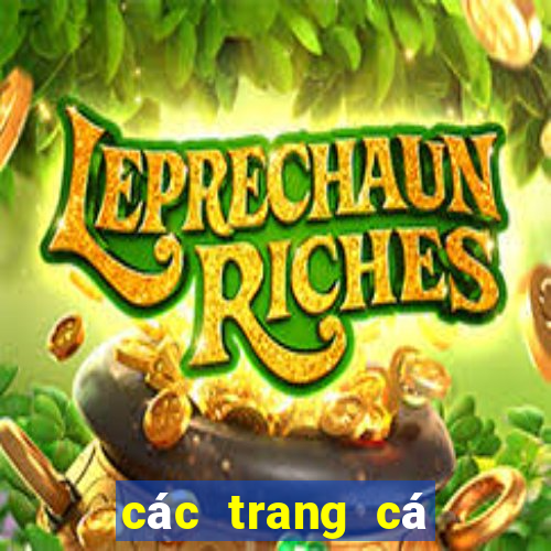 các trang cá độ online uy tín