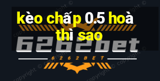 kèo chấp 0.5 hoà thì sao