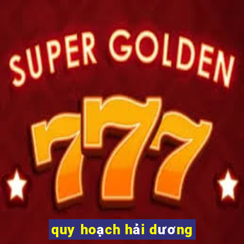 quy hoạch hải dương