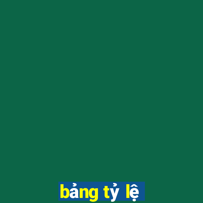 bảng tỷ lệ