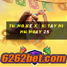 Thống kê Xổ Số Tây Ninh ngày 25