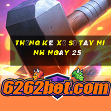 Thống kê Xổ Số Tây Ninh ngày 25