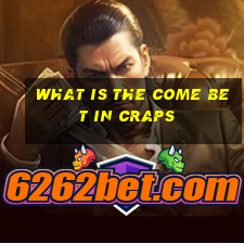 what is the come bet in craps