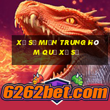 xổ số miền trung hôm quả xổ số