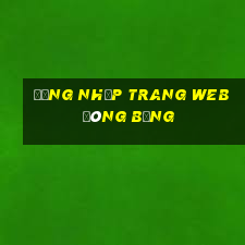 Đăng nhập trang web đóng băng