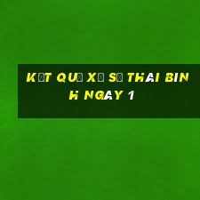 kết quả Xổ Số thái bình ngày 1