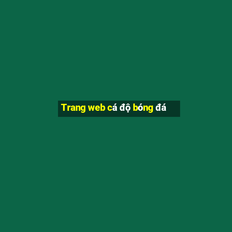 Trang web cá độ bóng đá