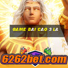 game bài cào 3 lá