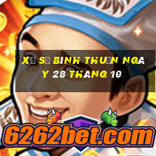 xổ số bình thuận ngày 28 tháng 10