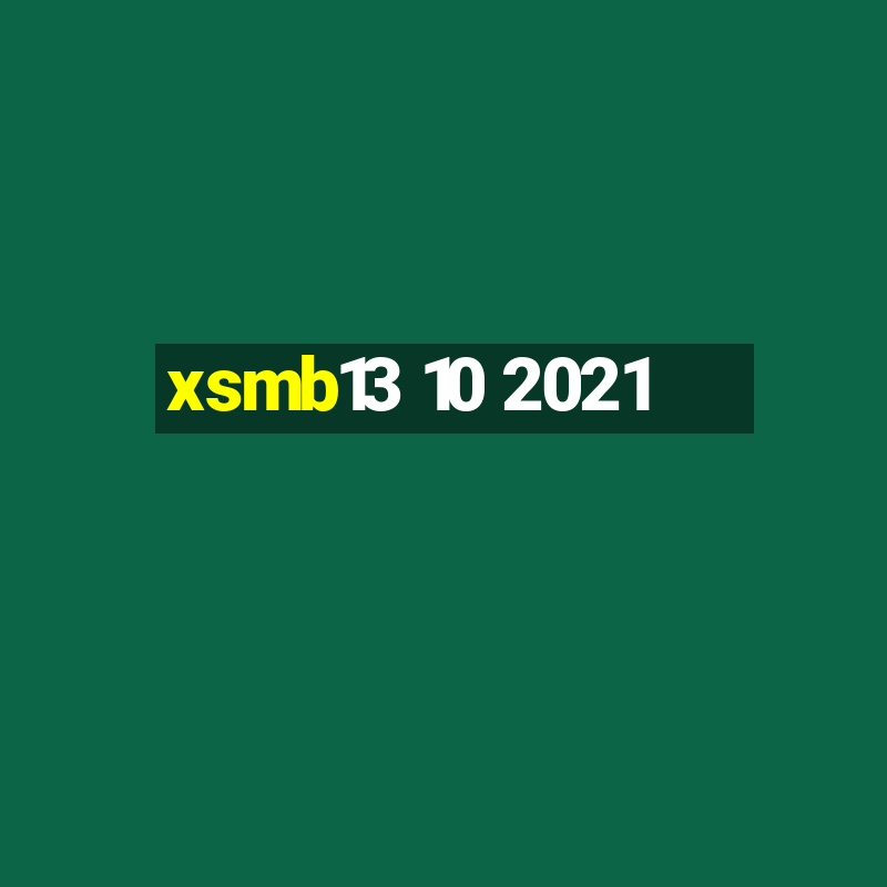 xsmb13 10 2021