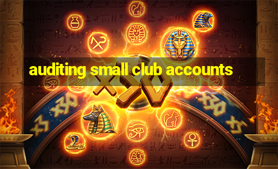 auditing small club accounts