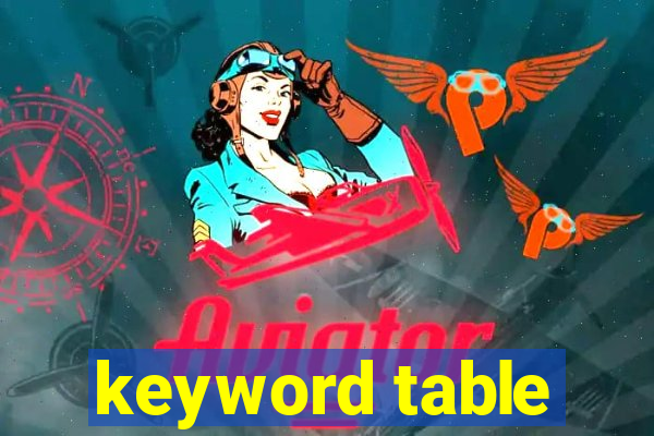 keyword table