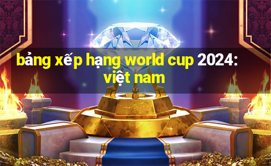 bảng xếp hạng world cup 2024: việt nam