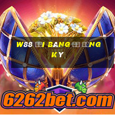 W88 Đại bàng đỏ đăng ký