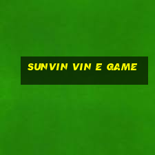 Sunvin Vin E Game