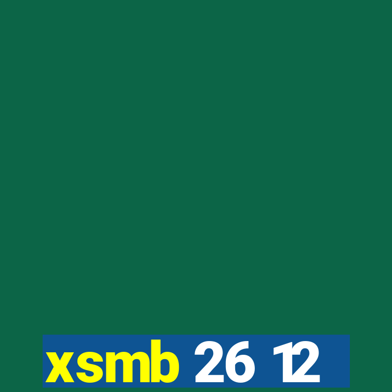 xsmb 26 12