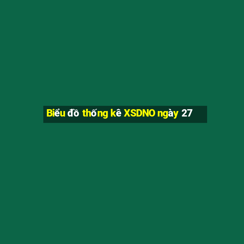 Biểu đồ thống kê XSDNO ngày 27