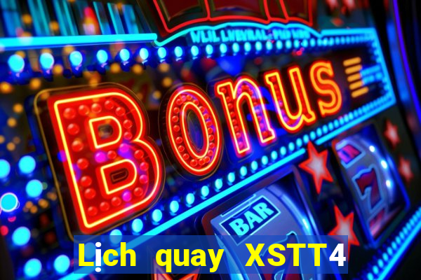 Lịch quay XSTT4 ngày 15