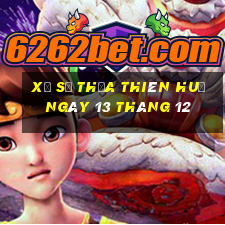 xổ số thừa thiên huế ngày 13 tháng 12