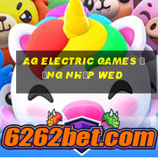 ag Electric Games Đăng nhập wed