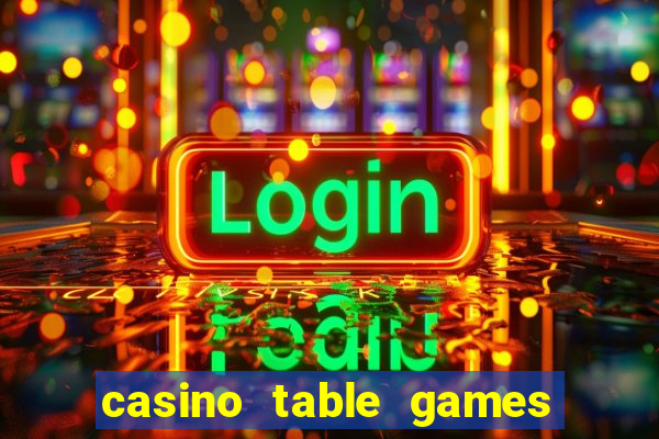 casino table games in vegas