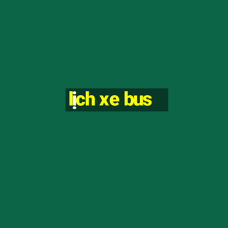 lịch xe bus