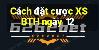 Cách đặt cược XSBTH ngày 12