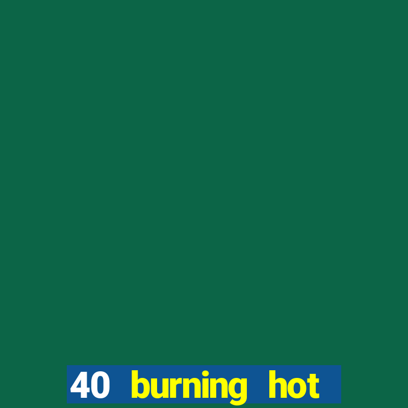 40 burning hot slot game