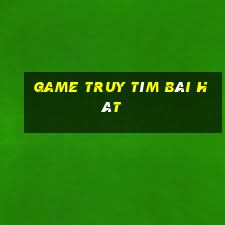 game truy tìm bài hát