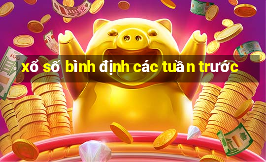 xổ số bình định các tuần trước