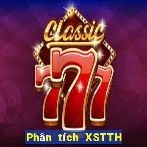 Phân tích XSTTH thứ hai