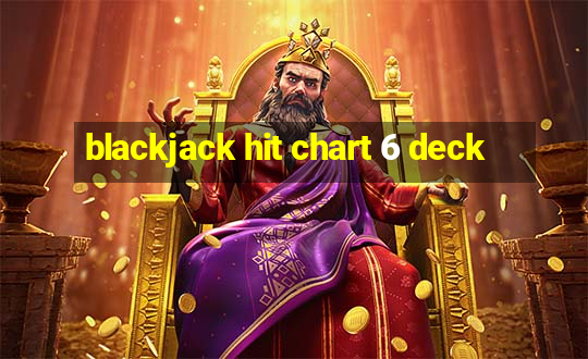 blackjack hit chart 6 deck