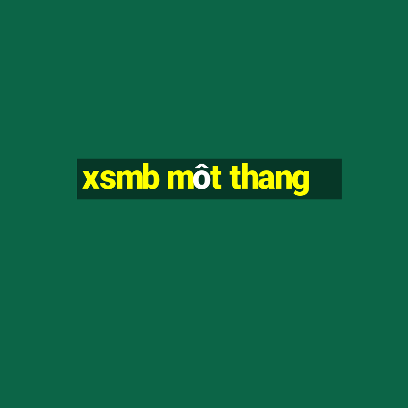 xsmb mot thang