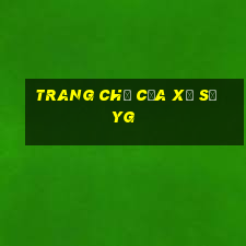 Trang chủ của xổ số yg