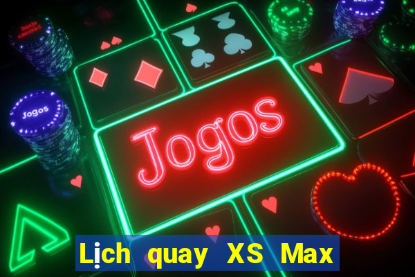 Lịch quay XS Max 4D hôm nay