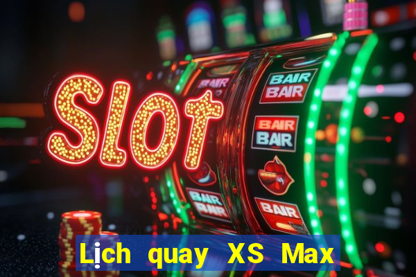 Lịch quay XS Max 4D hôm nay