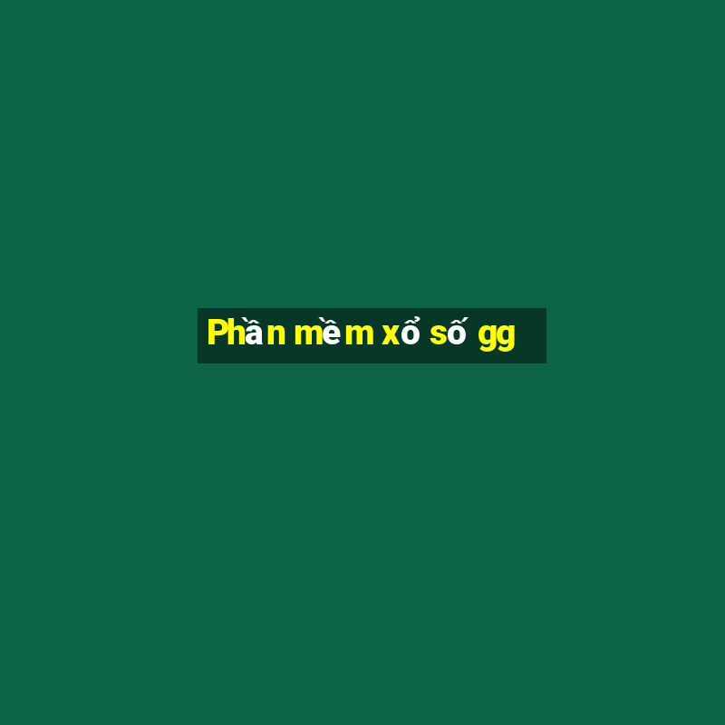 Phần mềm xổ số gg