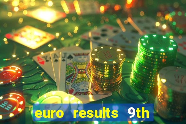 euro results 9th january 2024