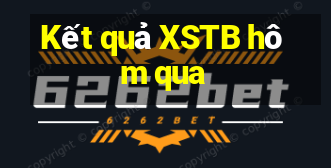 Kết quả XSTB hôm qua