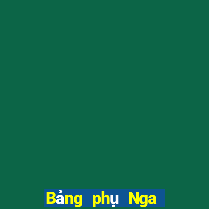 Bảng phụ Nga vs Phần Lan