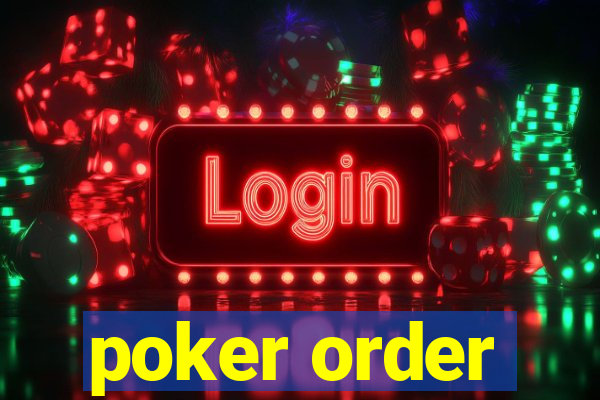 poker order