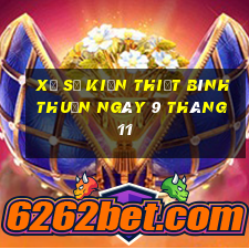 xổ số kiến thiết bình thuận ngày 9 tháng 11