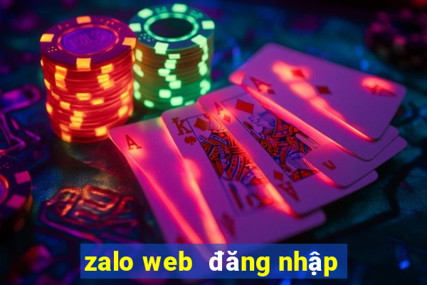 zalo web  đăng nhập