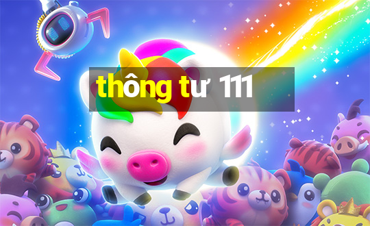 thông tư 111