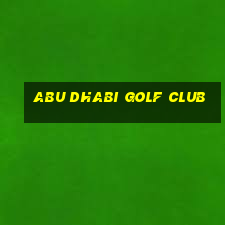 abu dhabi golf club